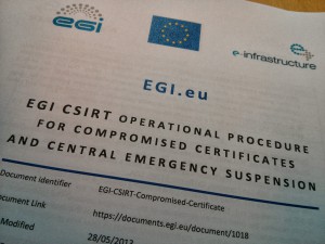 EGI CPSIRT Operation Procedure